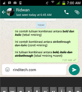 How to Make Bold, Italic, Strikeout and Even Combination in WhatsApp Chat