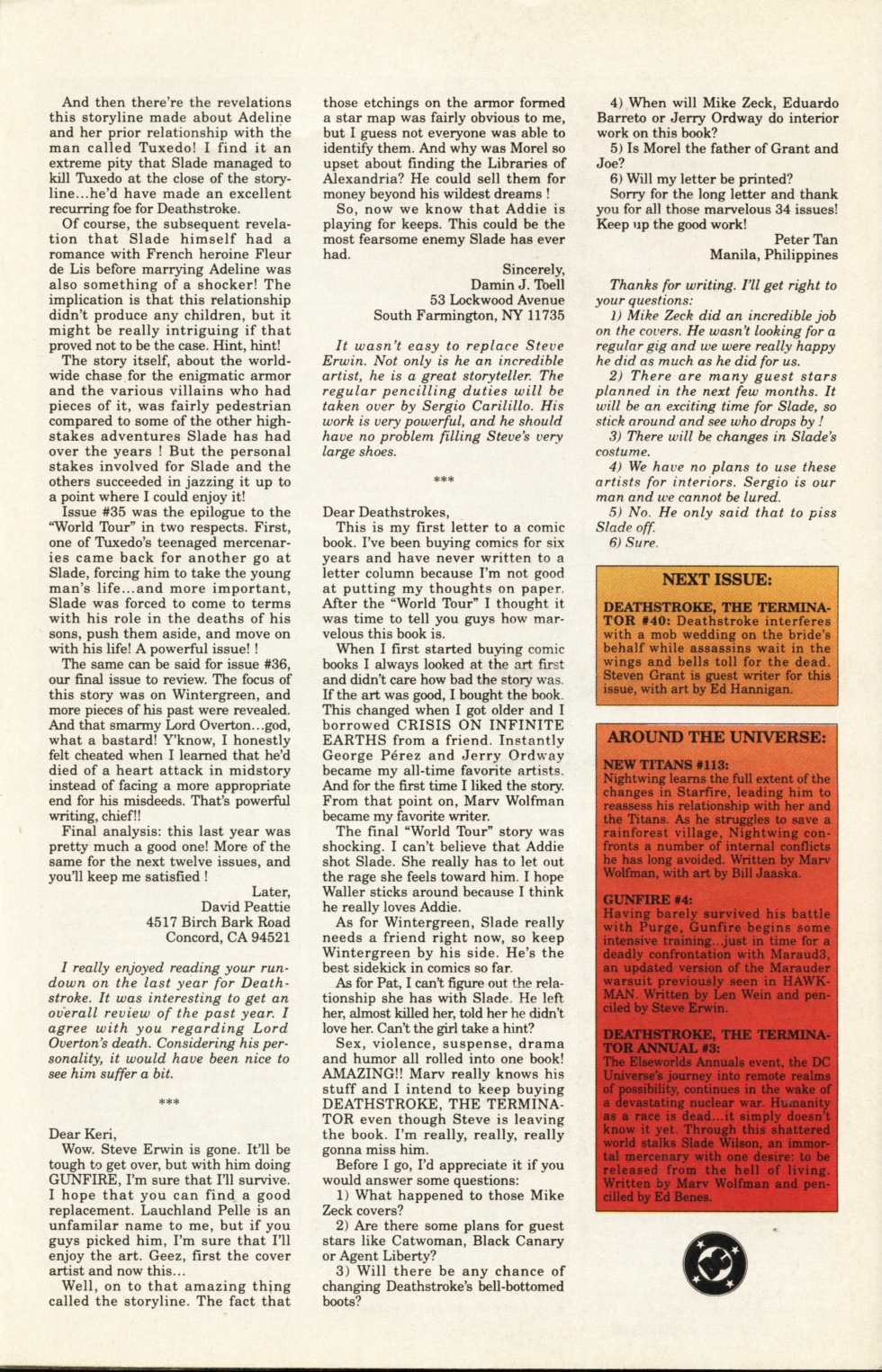 Read online Deathstroke (1991) comic -  Issue #39 - 27