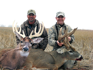 massive whitetail take with decoy