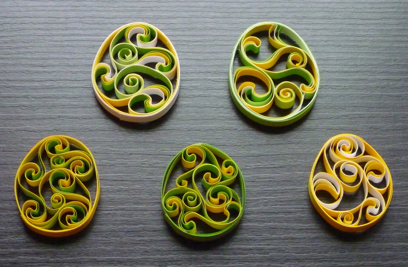 Green Kerstine Project 8 Quilling Easter Eggs