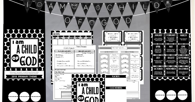 Life's Journey To Perfection: 2018 Primary Theme Printables and Ideas ...
