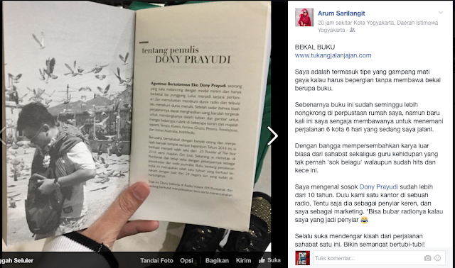 facebook Arum Sarilangit tentang "The Best Of India"