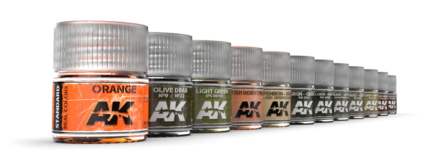 AK Interactive Metallics Set - Plastic Model Building Paints and  Accessories