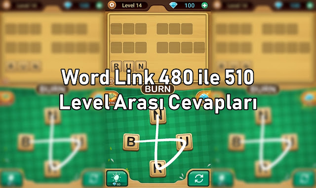 Word Link 480 ile 510 Level Arasi Cevaplari