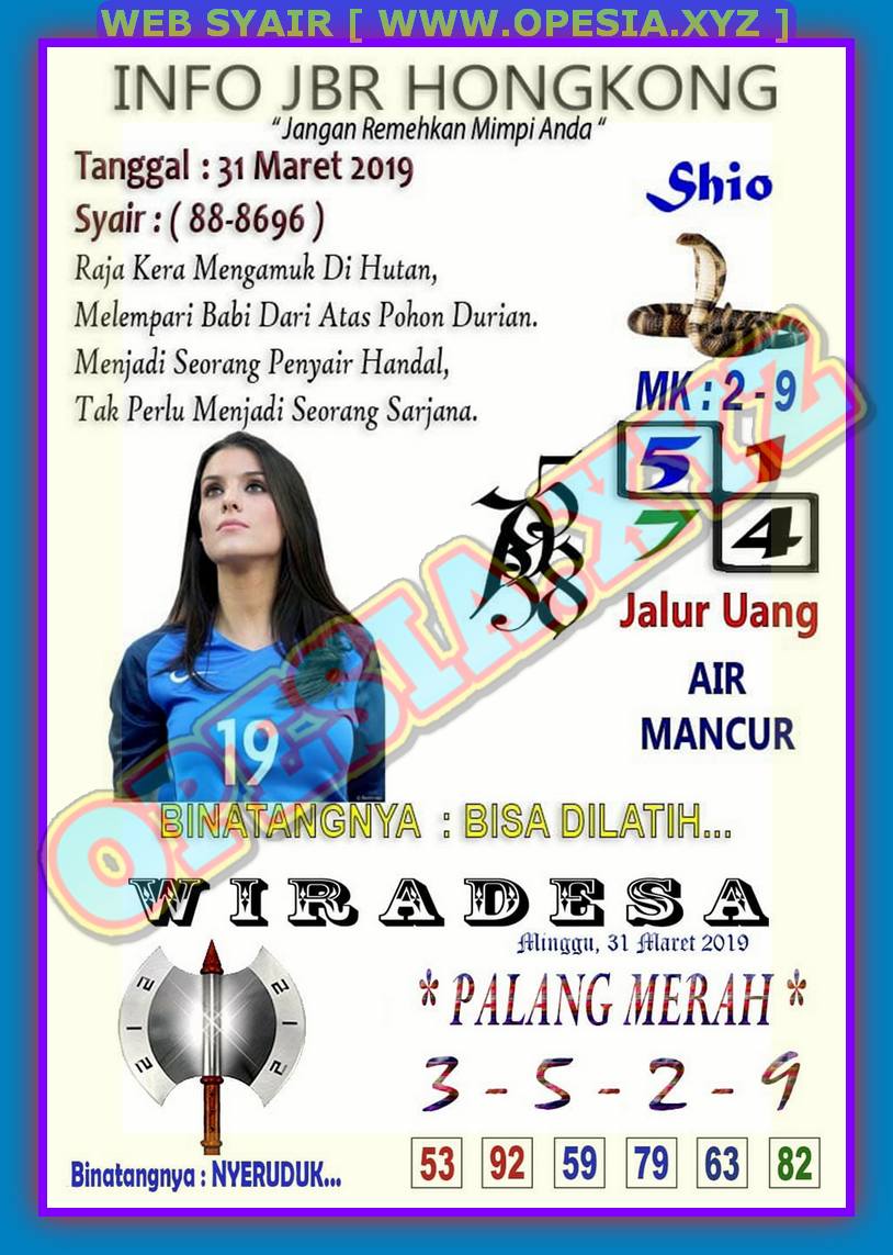 Kode Syair Hk Minggu 31 Maret 2019 Kode Syair Sgp Hk Sd Motesia