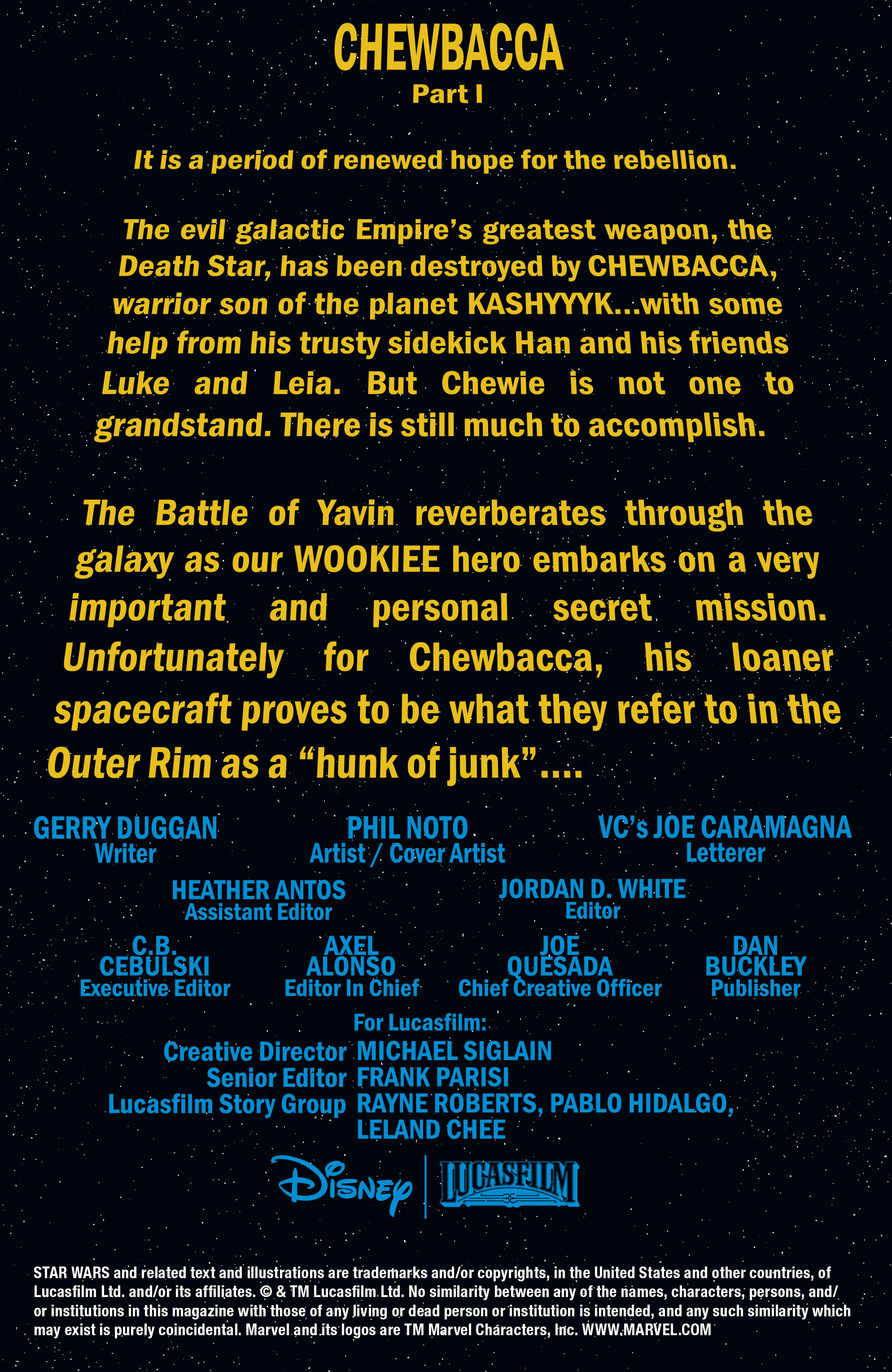 Read online Chewbacca comic -  Issue #1 - 2