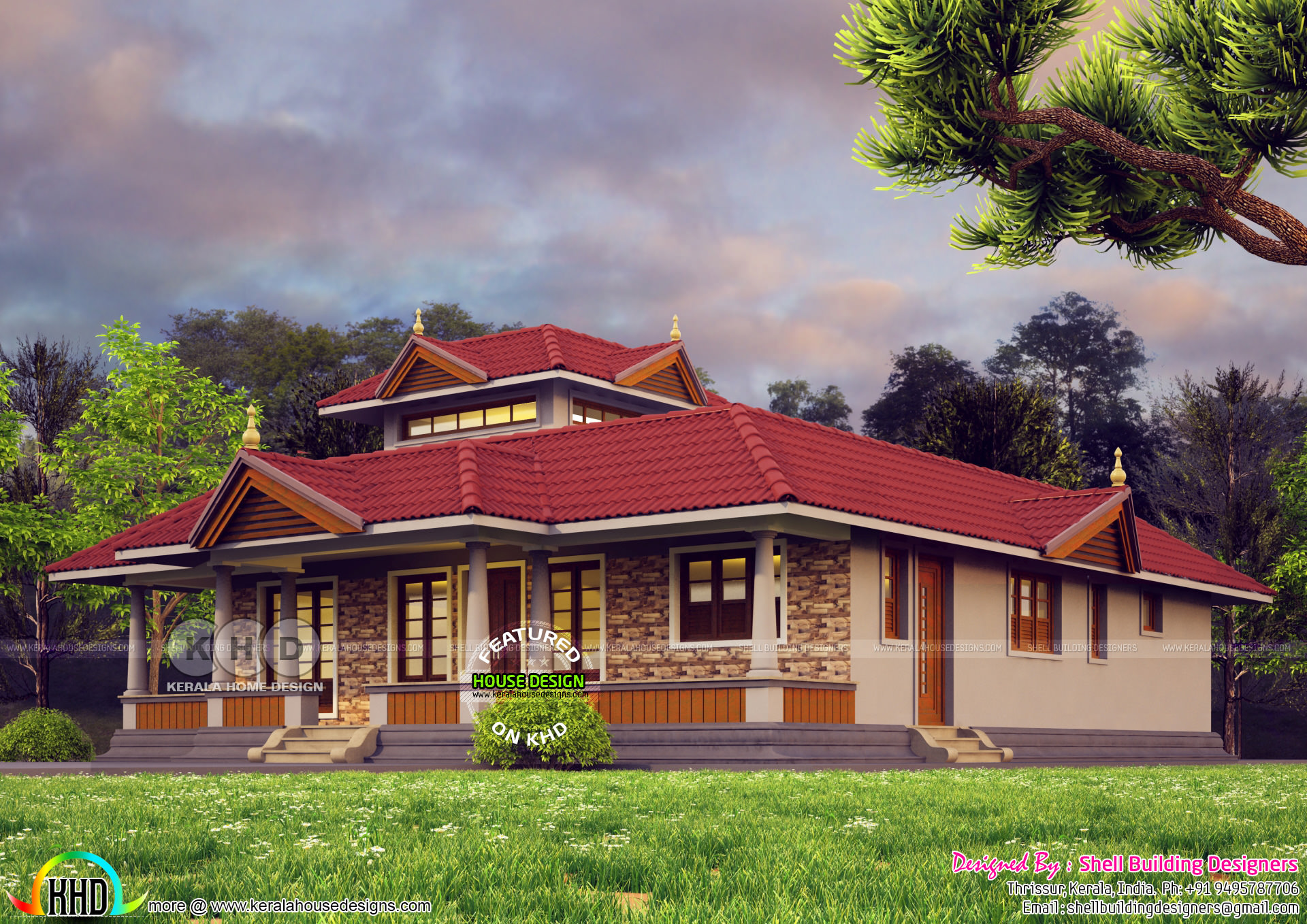 2bhk House Plan In Kerala Style