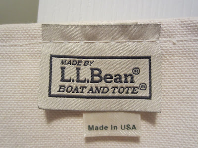 L.L. Bean Boat and Tote tag - reasons we love L.L. Bean