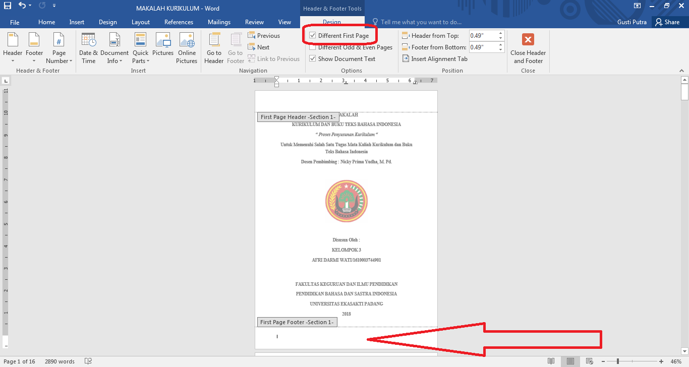 Baca Gusti Cara Membuat Cover Makalah tanpa Nomor Halaman