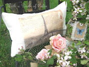 French Postcard Pillow