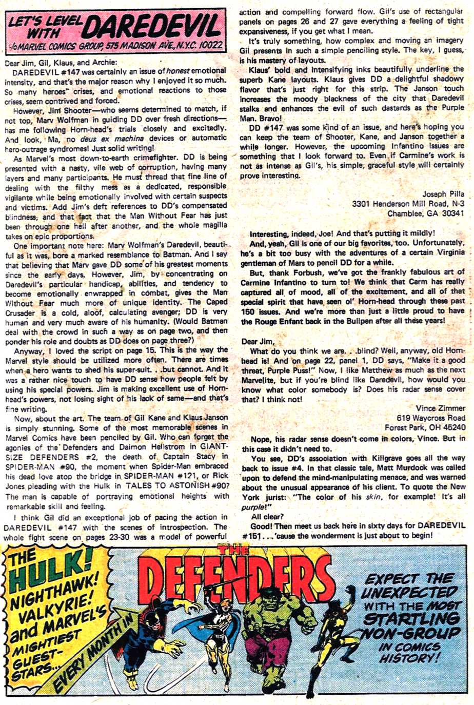 Read online Daredevil (1964) comic -  Issue #150 - 19