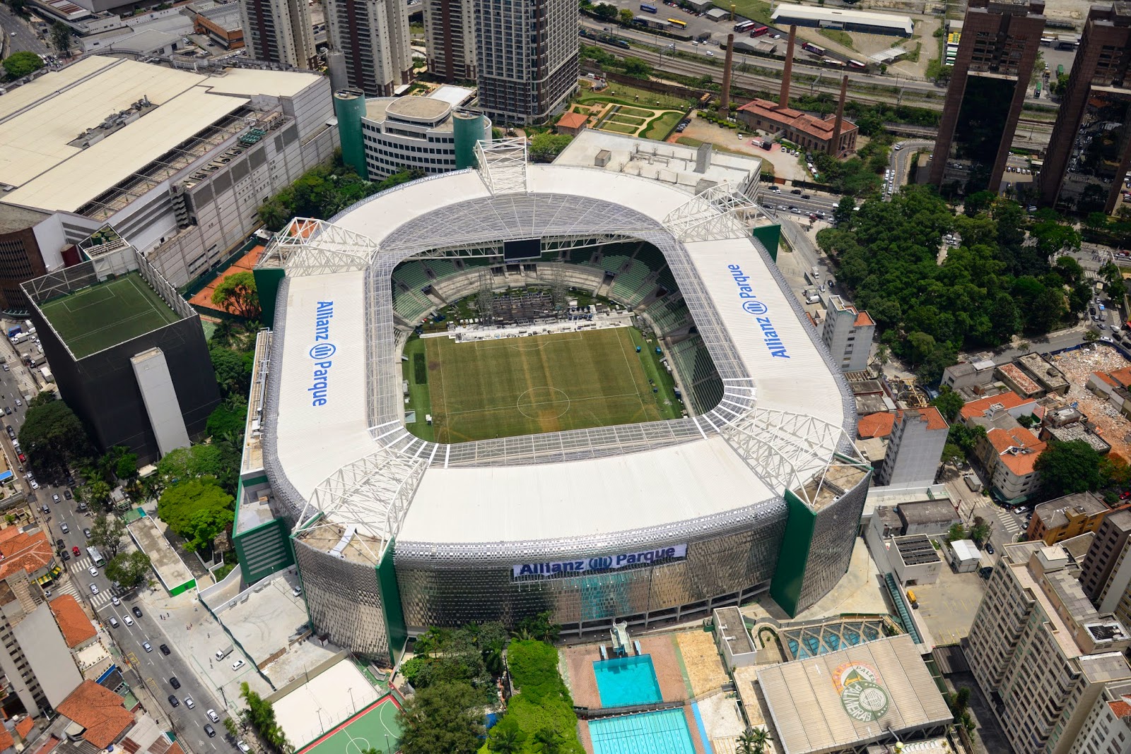 GFAE Foto e Filmagen Aérea Novo Estádio do Palmeiras Allianz Parque São Paulo / SP