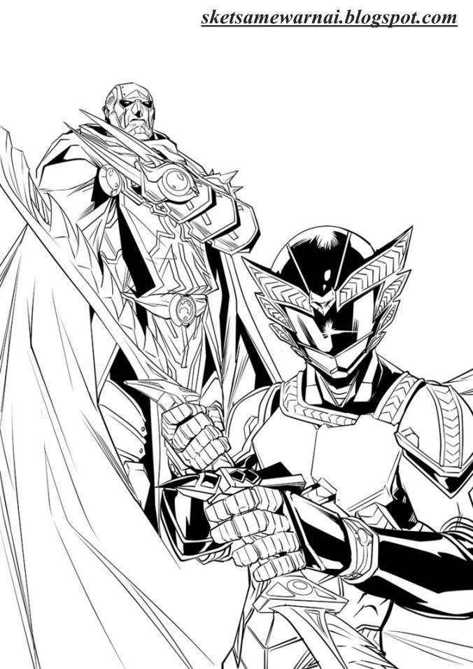 Gambar Mewarnai Robot Bima
