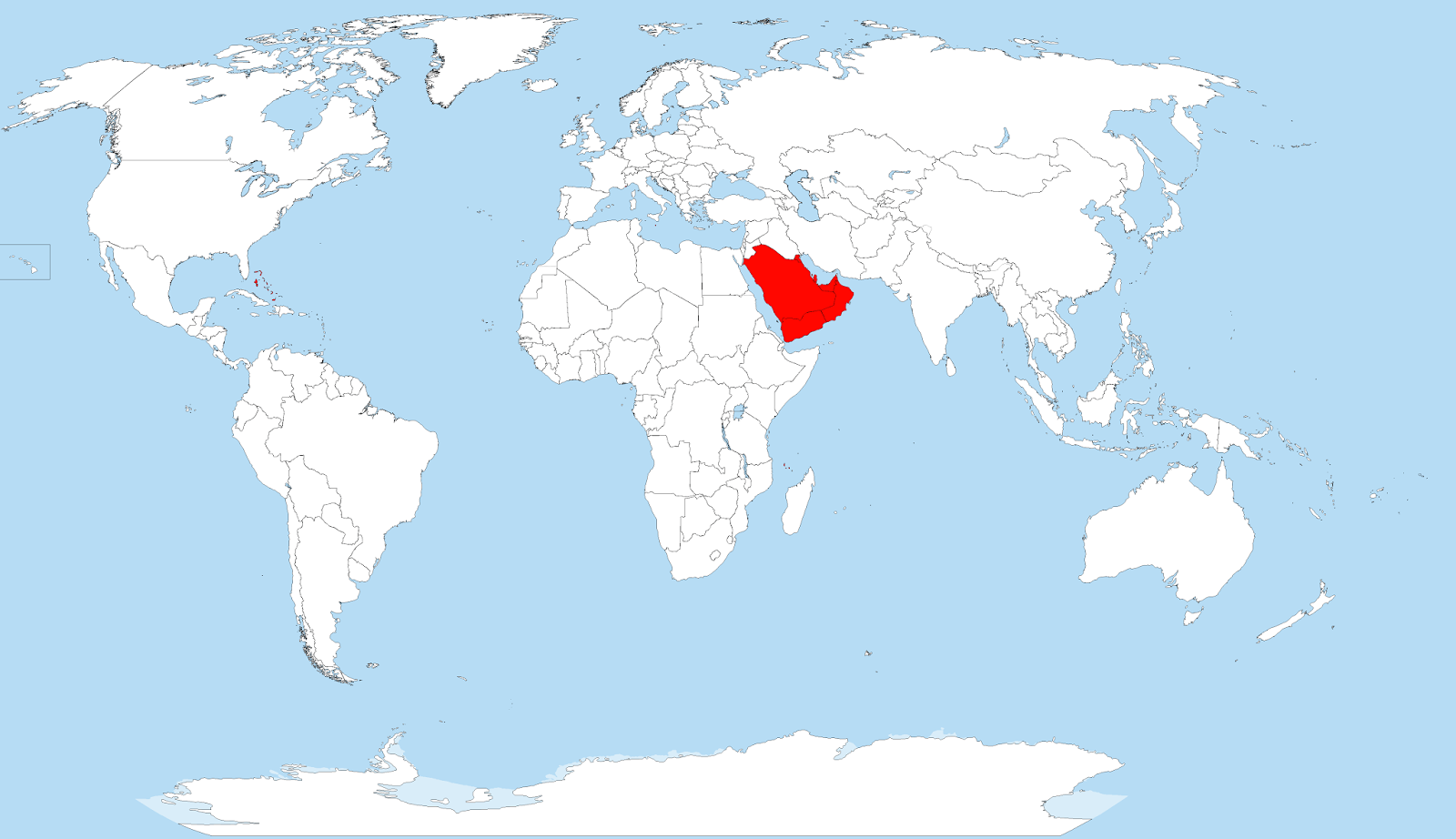 Countries with no rivers