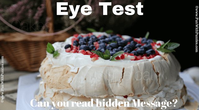 Eye Test: Find the Hidden Message Picture Puzzle for Teens