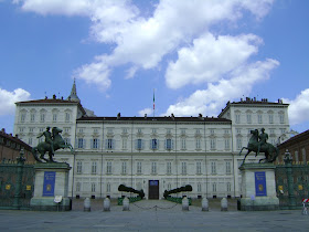 The Biblioteca Reale is housed inside the Royal Palace in Turin's Piazzetta Reale