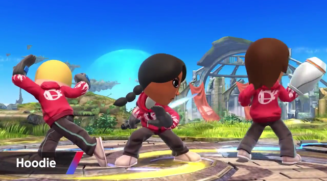 Mii Fighter Hoodie Mii Fighter hoodie Super Smash Bros. For Wii U black kid