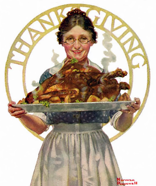 thanksgiving day by norman rockwell