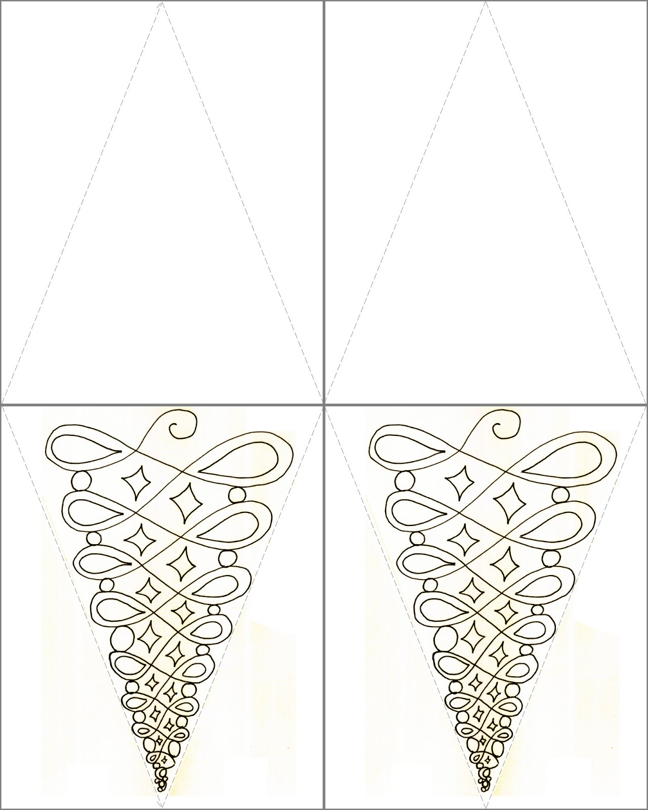 Tarkheena Crafts: Quick n' Easy Triangle Box with Template