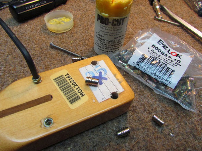 Threaded Inserts for Fender Guitar Neck Crawls Backward (When Alarmed)
