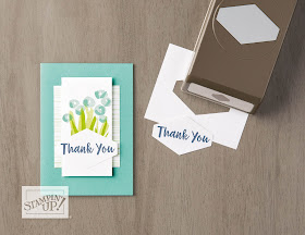 Stampin' Up! Abstract Impressions Thank You Card ~ 2018-2019 Annual Catalog 
