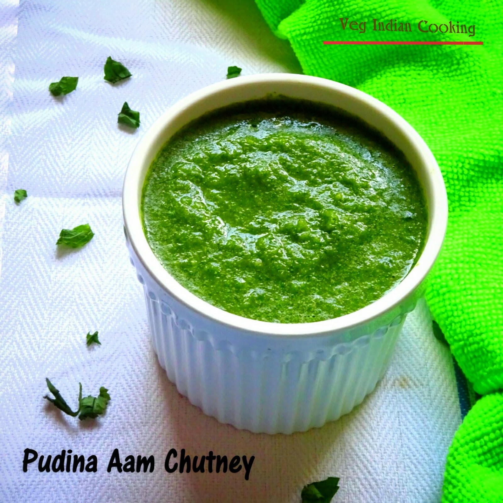 Veg Indian Cooking Minty Mango Chutney
