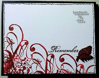 visible image stamps grunge flourish stamp Autumn Inspired card