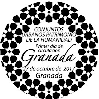 Filatelia - Conjuntos urbanos Patrimonio de la Humanidad. Granada 2017 - Matasellos