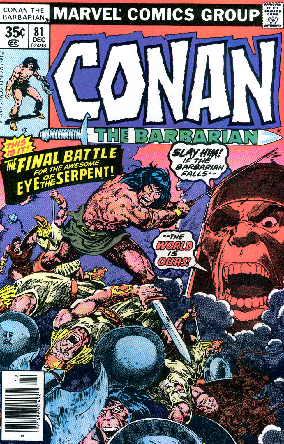 Read online Conan the Barbarian (1970) comic -  Issue #81 - 1
