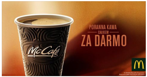 Poranna kawa całkiem za darmo w McDonald's do 18 marca 2018 Konkurs