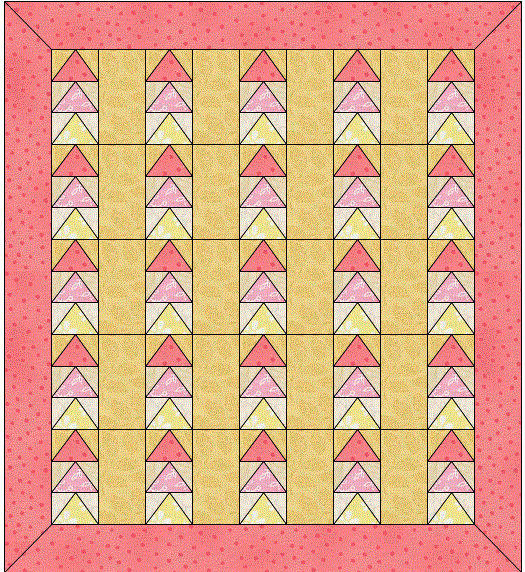Patroon flying geese quilt