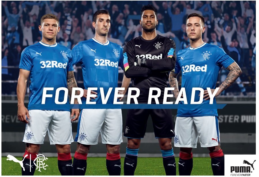 Glasgow Rangers To Keep Last Season's Home Kit New 1718 Away & Third