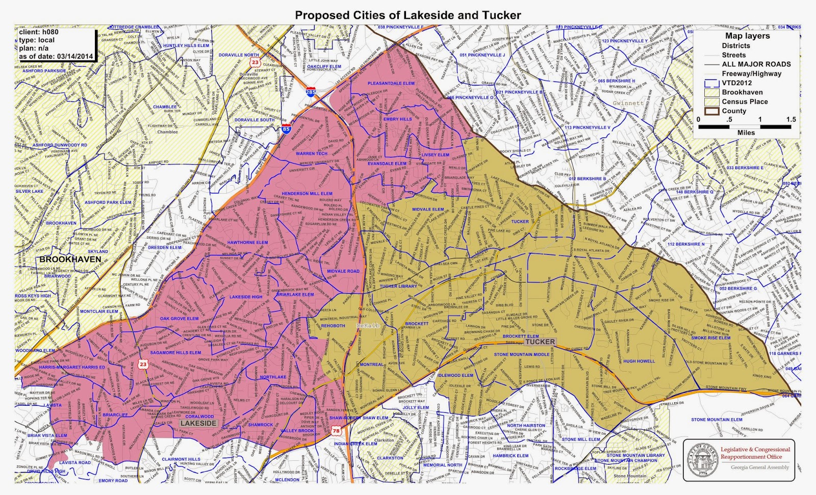 The City of Tucker Initiative A New Tucker Map. So, What Else Is New?