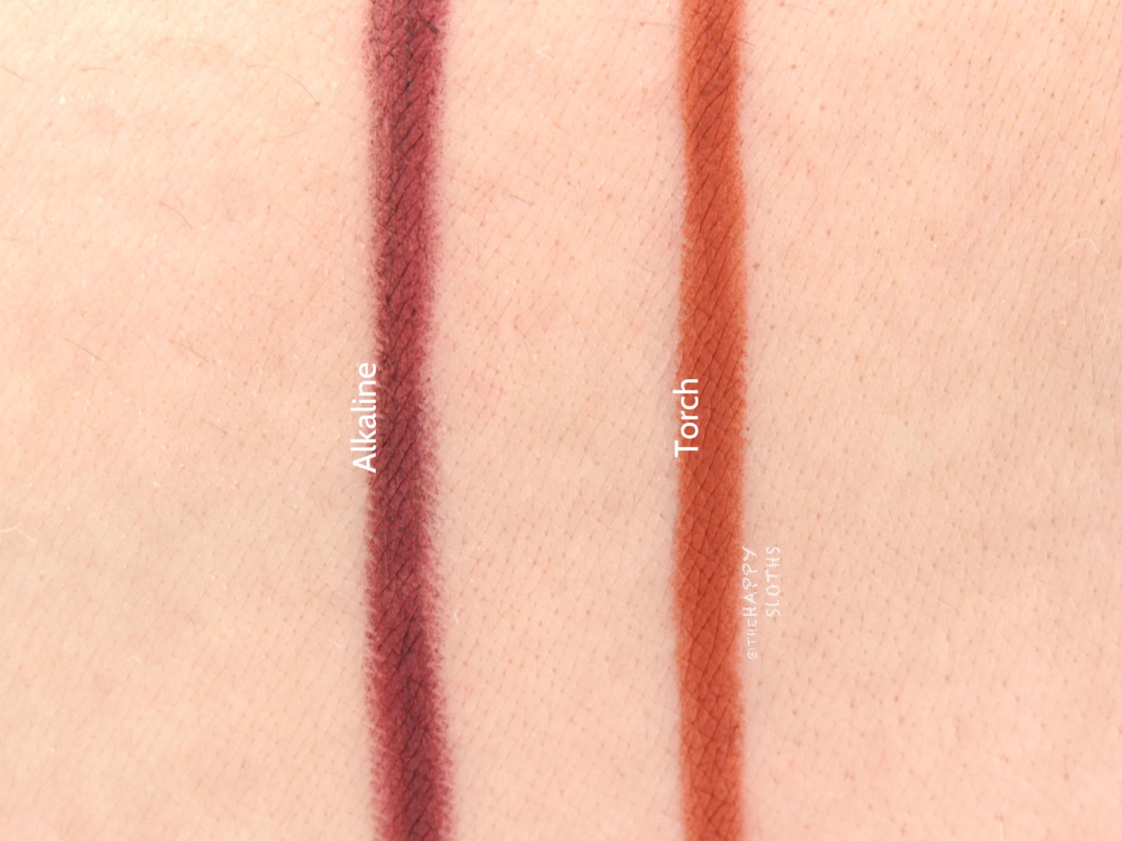 Urban Decay Naked Heat 24/7 Glide-On Eye Pencil in "Alkaline" & "Torch": Review and Swatches