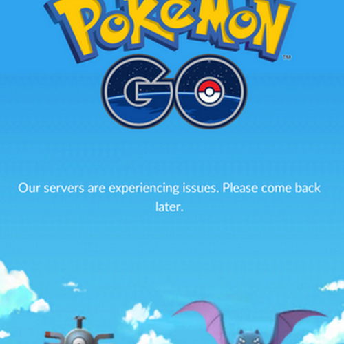 Pokemon GO Server Status English walls