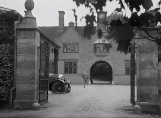 Screen grab of North Mymms house from the Wedding Rehearsal 1932