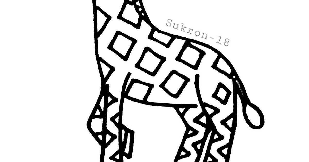 gambar mewarnai jerapah