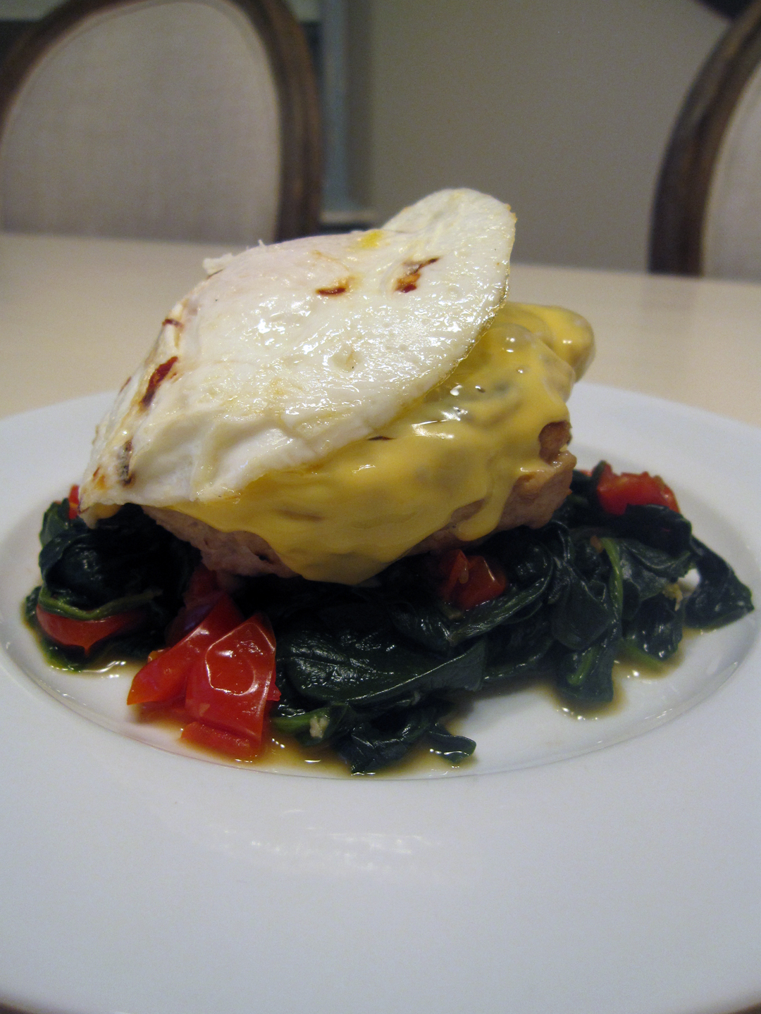 pb & kelly turkey burgers with a fried egg