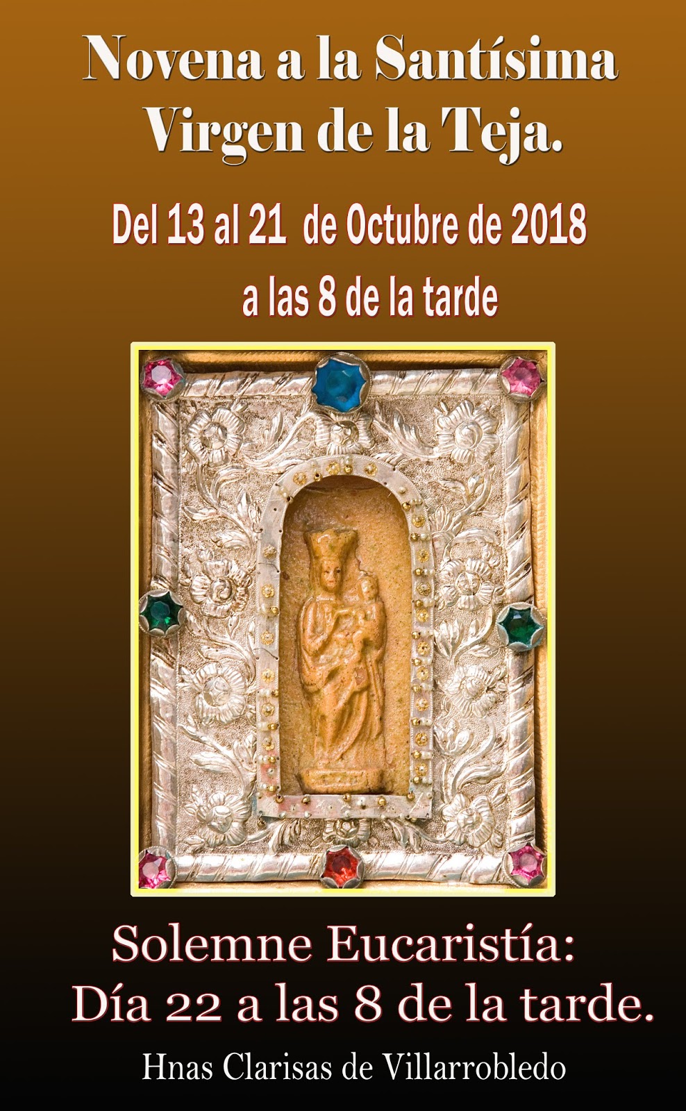 Clarisas Villarrobledo NOVENA A LA VIRGEN DE LA TEJA 2018