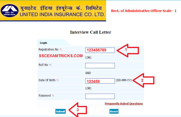UIIC AO Interview Letters