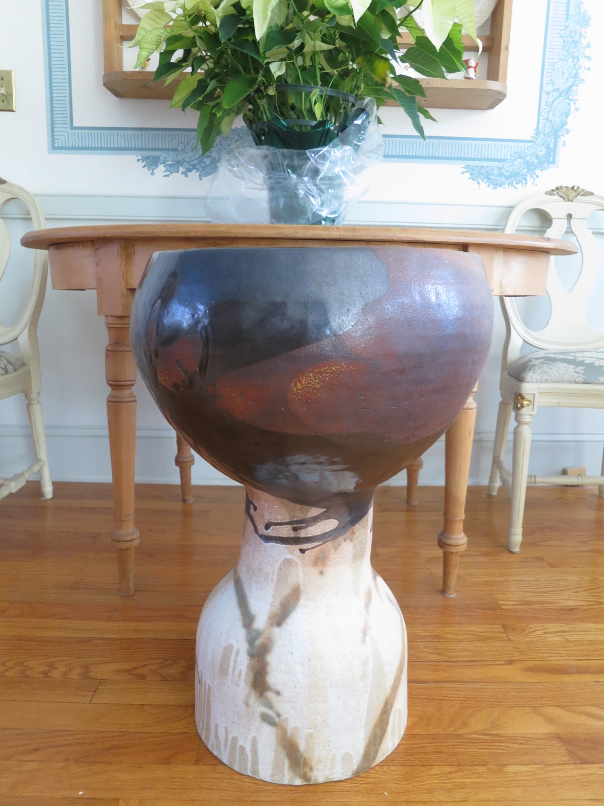 An Old Farm: Round Ceramic Garden Tables