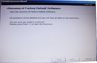 how to reformat a toshiba laptop without recovery cd