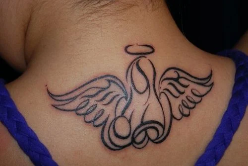 tatuajes de angeles de la guarda para chicas