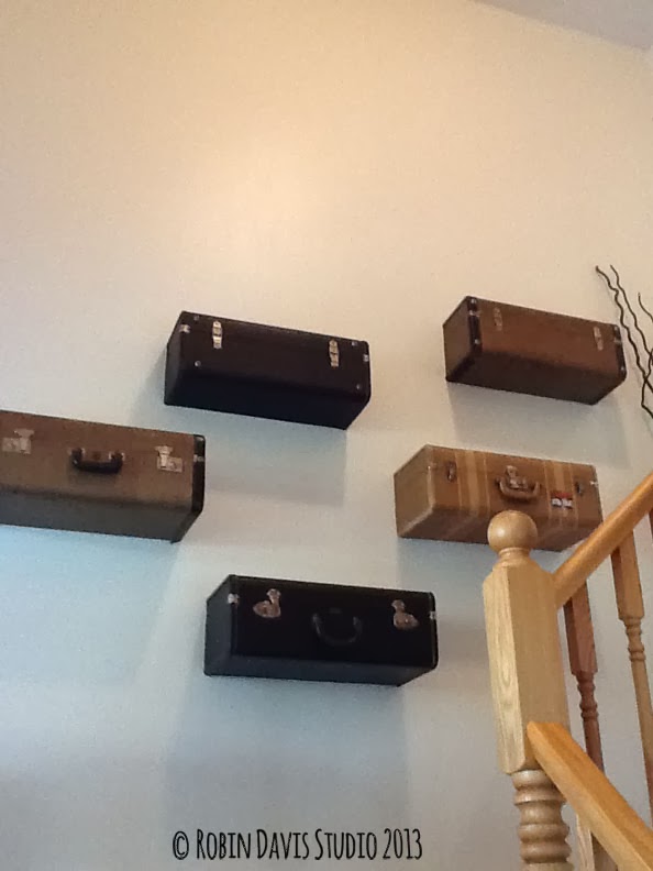 Created our Luggage Wall today!