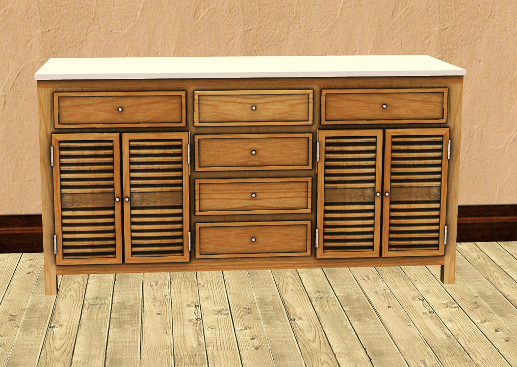Sims 3 Dresser For Sims 2 (Recolors Included) {Sims 2 Mesh} Sims 2