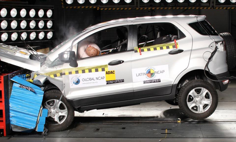 Veja os resultados dos crashtests de HB20 e EcoSport