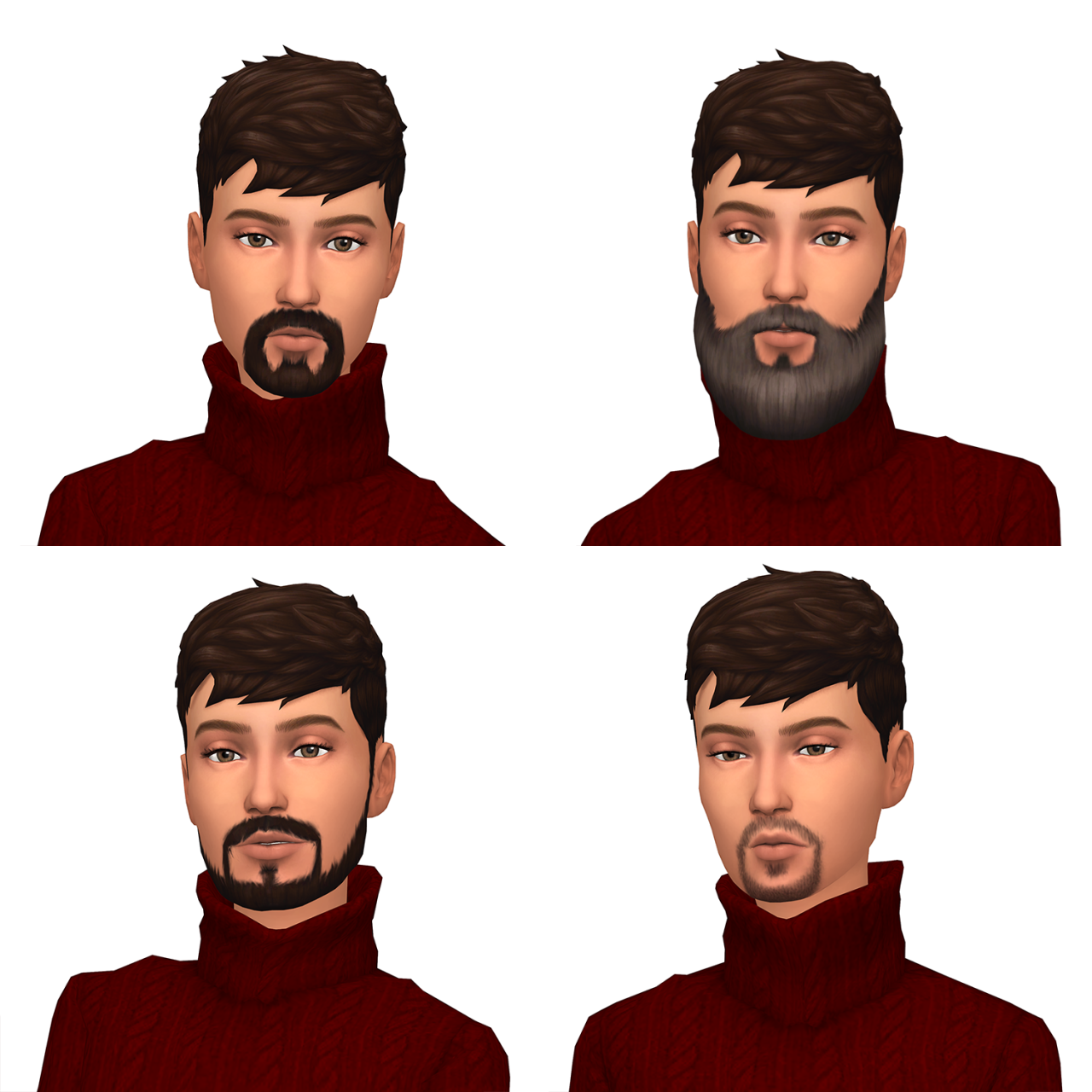 Sims 4 Ccs The Best Facial Hair For Females By Deelitefulsimmer