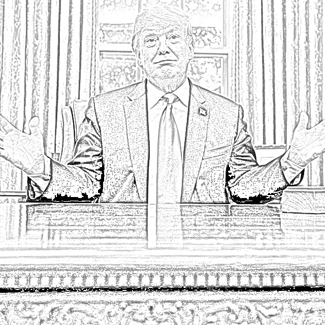 President Donald Trump coloring.filminspector.com