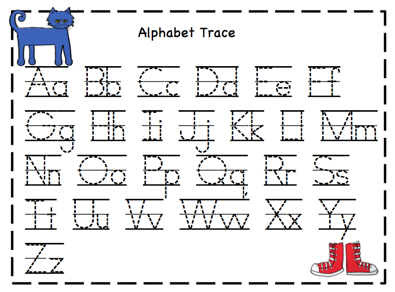 Free Alphabet Tracing Cards For Preschoolers Preschool Printables