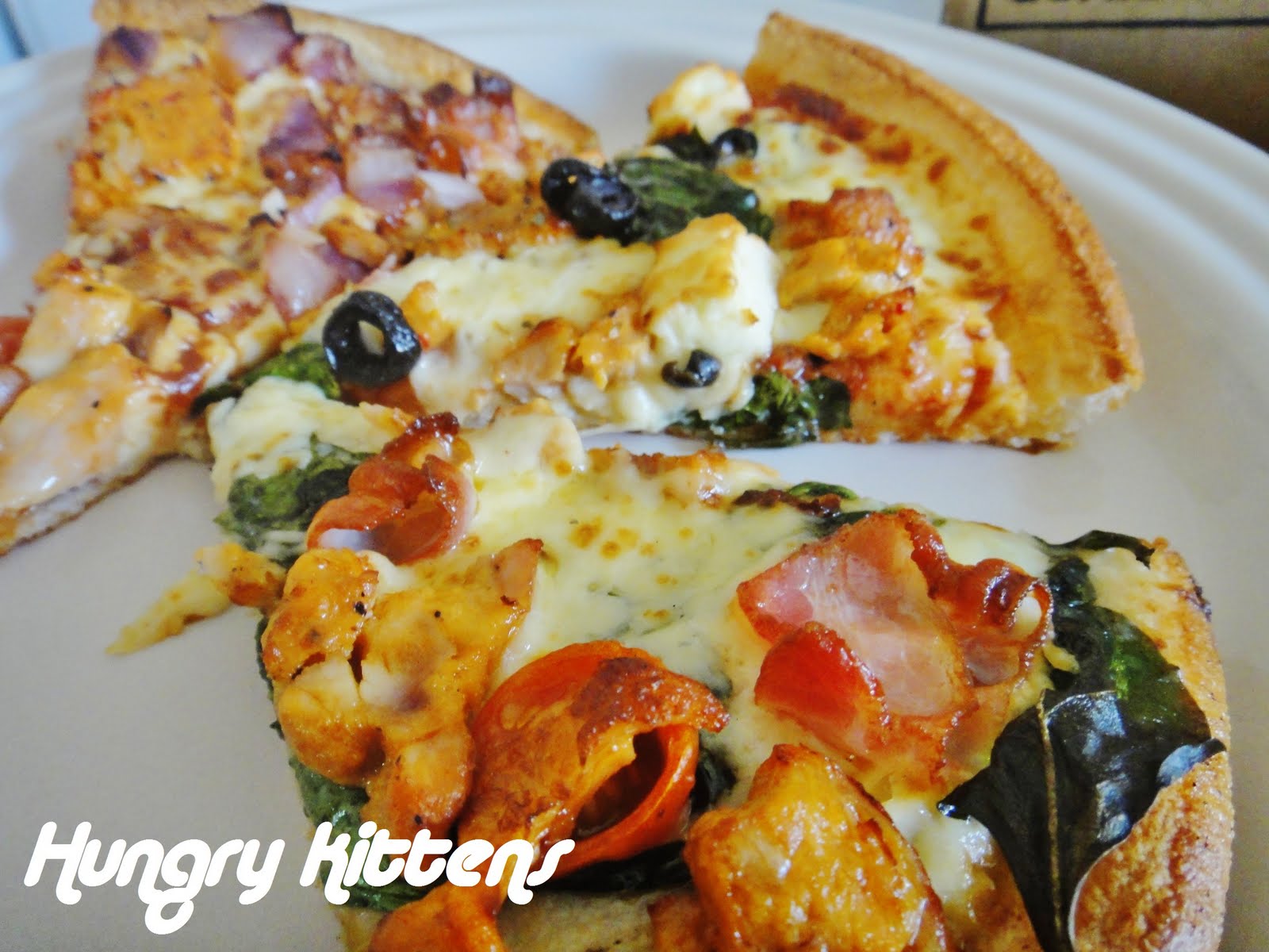 Hungry Kittens Domino's New Free Range Chicken Pizzas